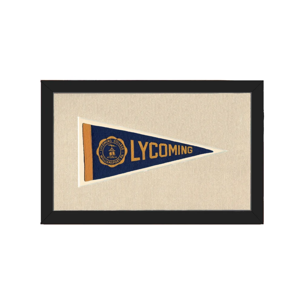 Vintage Lycoming College Pennant | Americana Memories | vintageantiquesgifts.com