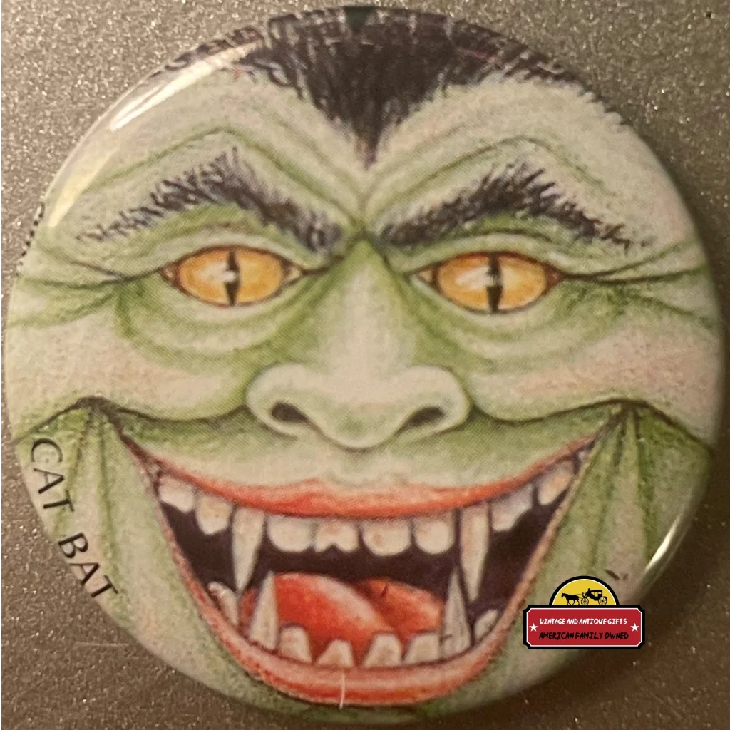Vintage Cat Bat Pin Madballs And Garbage Pail Kids Inspired 1980s Advertisements Antique Gifts Home page Retro Pin: