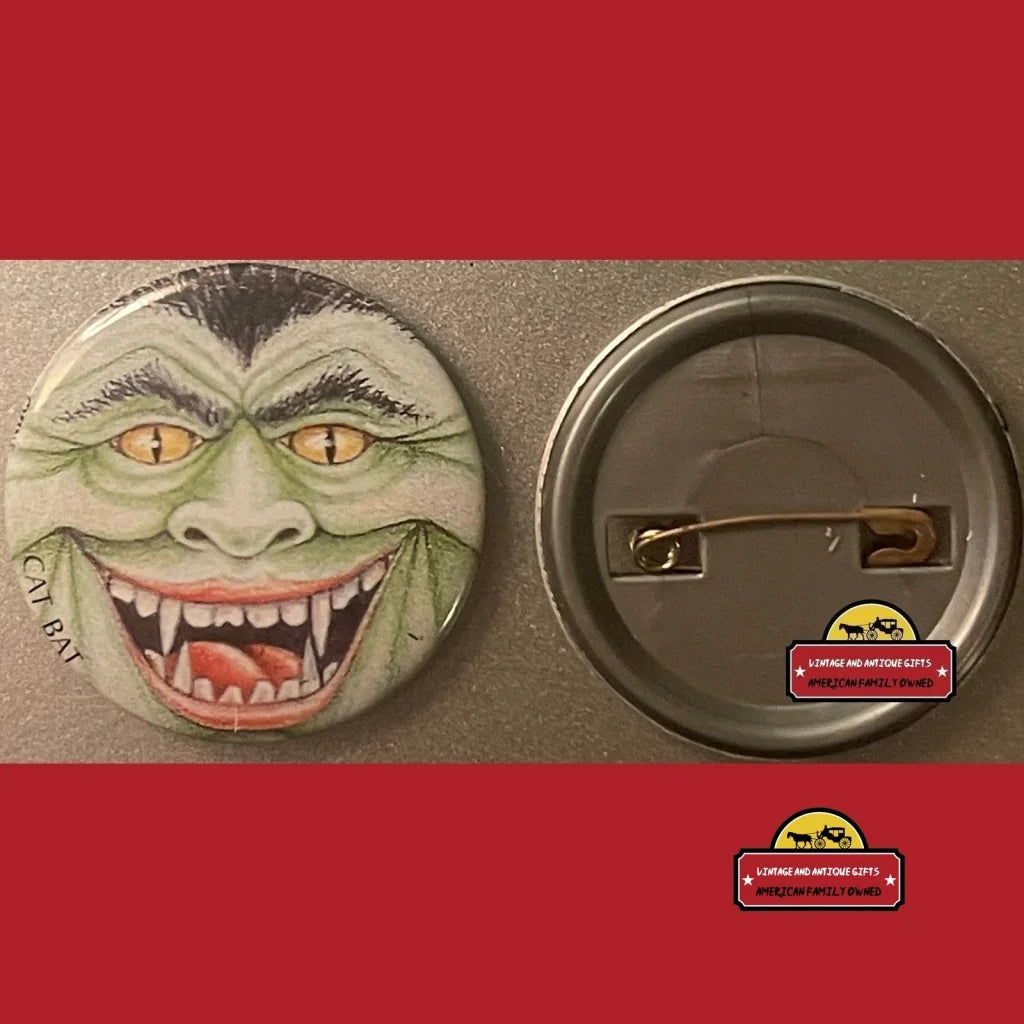 Vintage Cat Bat Pin Madballs And Garbage Pail Kids Inspired 1980s Advertisements Antique Gifts Home page Retro Pin: