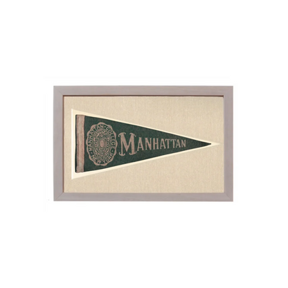 Vintage Manhattan College Pennant | Vintage Americana Sports Memorabilia | vintageantiquesgifts.com
