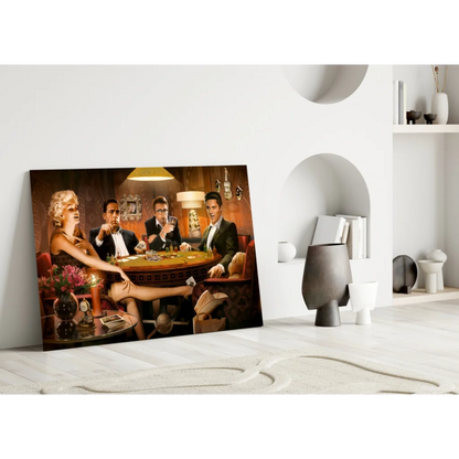 Vintage Marilyn Monroe casino poker wall art canvas print