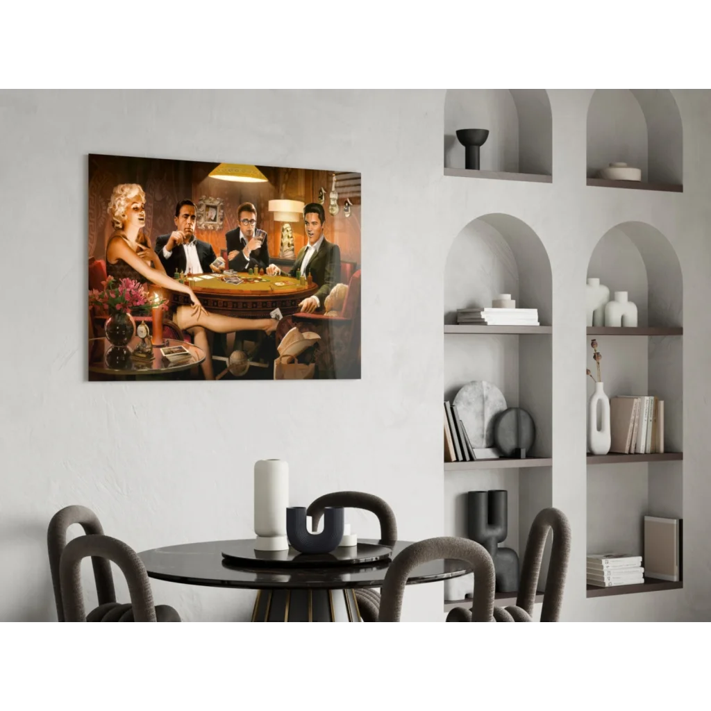 Vintage Marilyn Monroe casino poker wall art canvas print poster