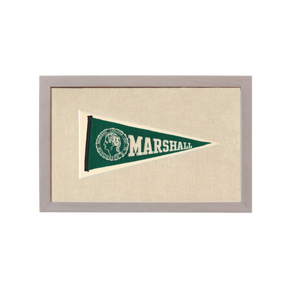 Vintage Marshall College Pennant | Rare Vintage Wool Felt Pennant Flag | vintageantiquesgifts.com