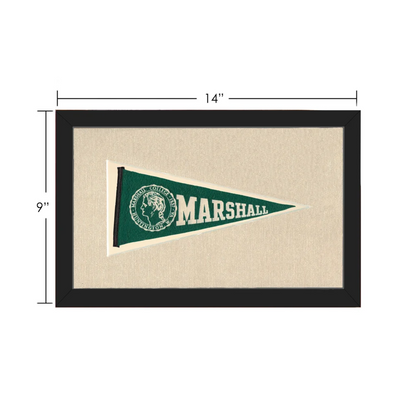 Vintage Marshall College Pennant | Vintage Collectible Sports Pennant | vintageantiquesgifts.com