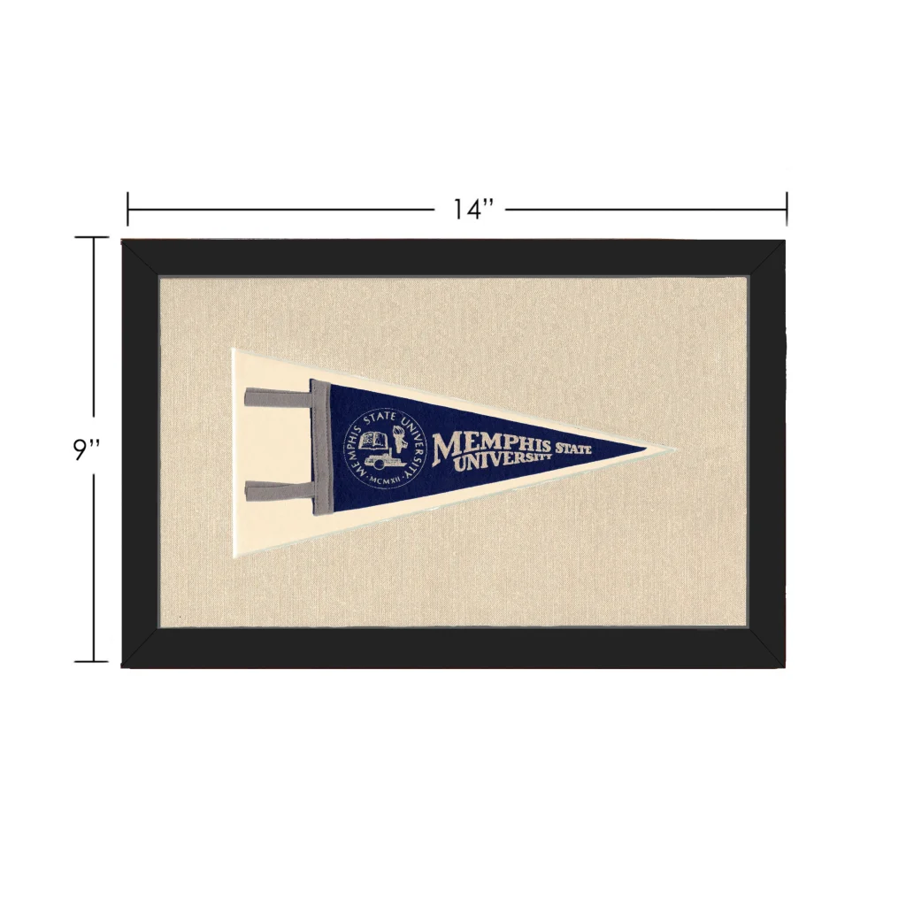 Vintage Memphis State University Pennant | Vintage Collectible Sports Pennant | vintageantiquesgifts.com
