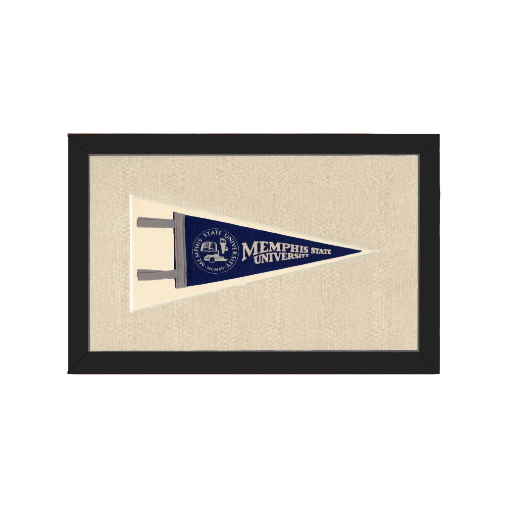 Vintage Memphis State University Pennant | Americana Memories | vintageantiquesgifts.com