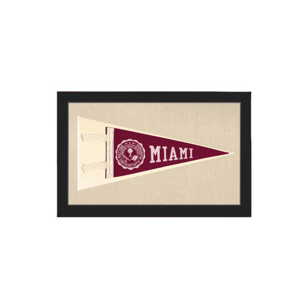Vintage Miami University Pennant | Americana Memories | vintageantiquesgifts.com