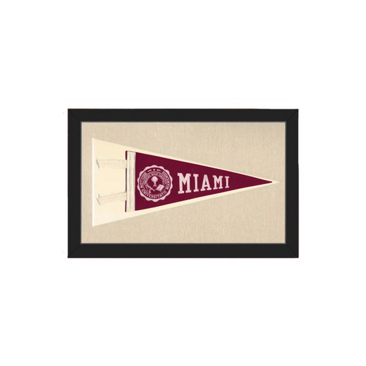 Vintage Miami University Pennant | Americana Memories | vintageantiquesgifts.com