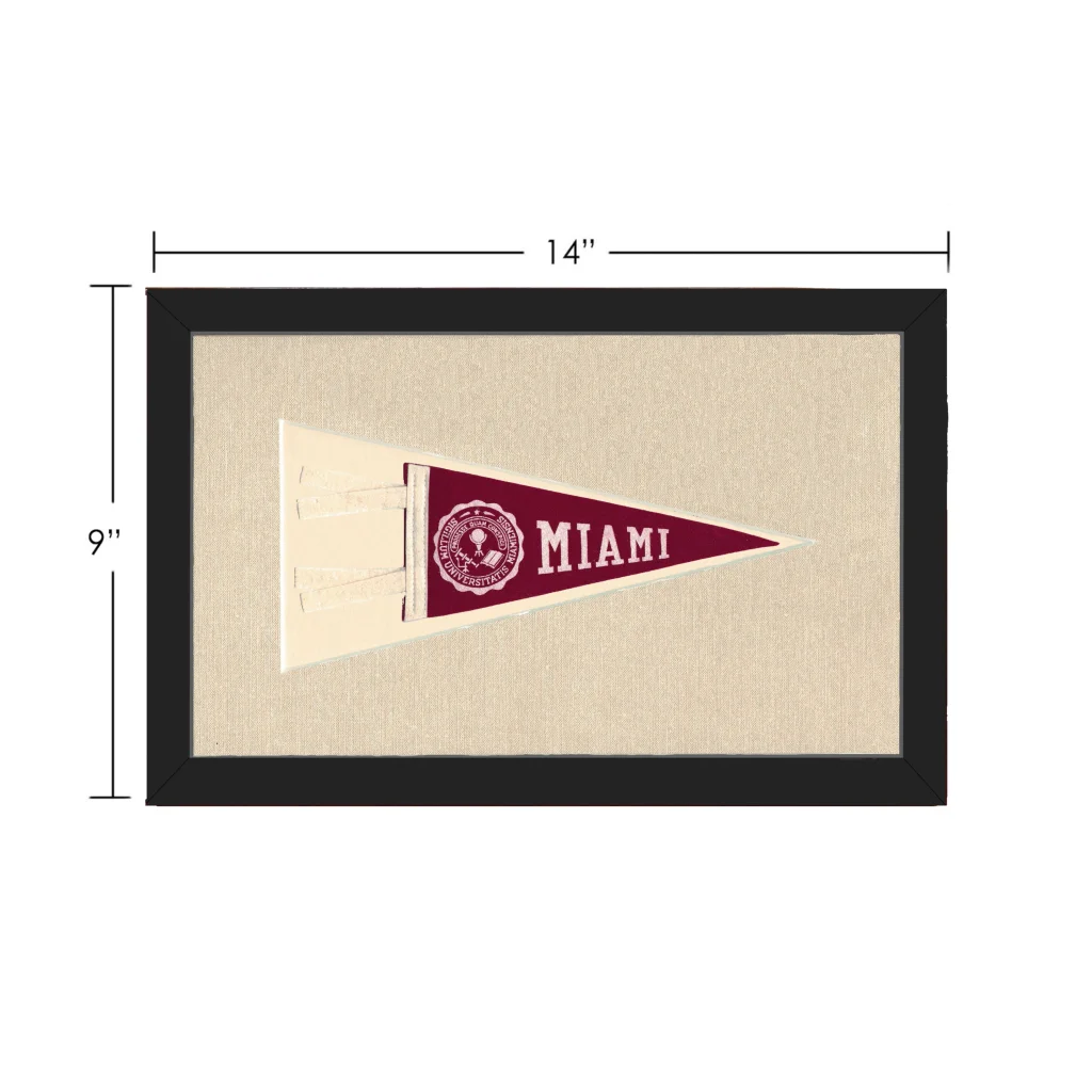 Vintage Miami University Pennant | Vintage Collectible Sports Pennant | vintageantiquesgifts.com