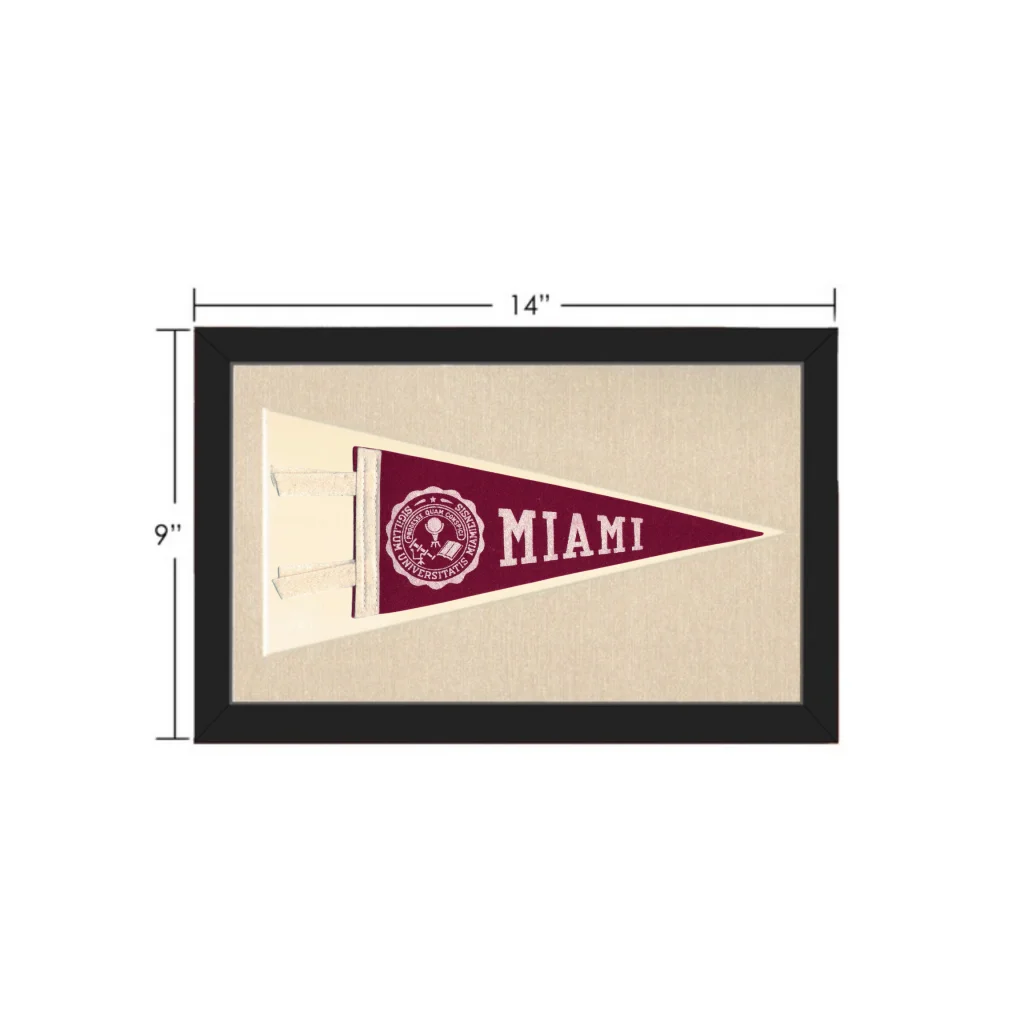 Vintage Miami University Pennant | Vintage Collectible Sports Pennant | vintageantiquesgifts.com