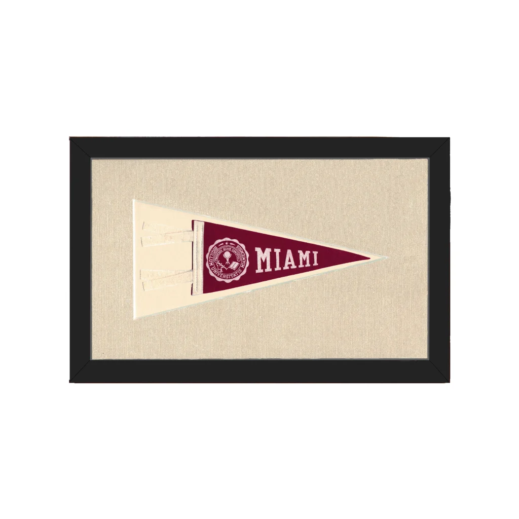 Vintage Miami University Pennant | Americana Memories | vintageantiquesgifts.com