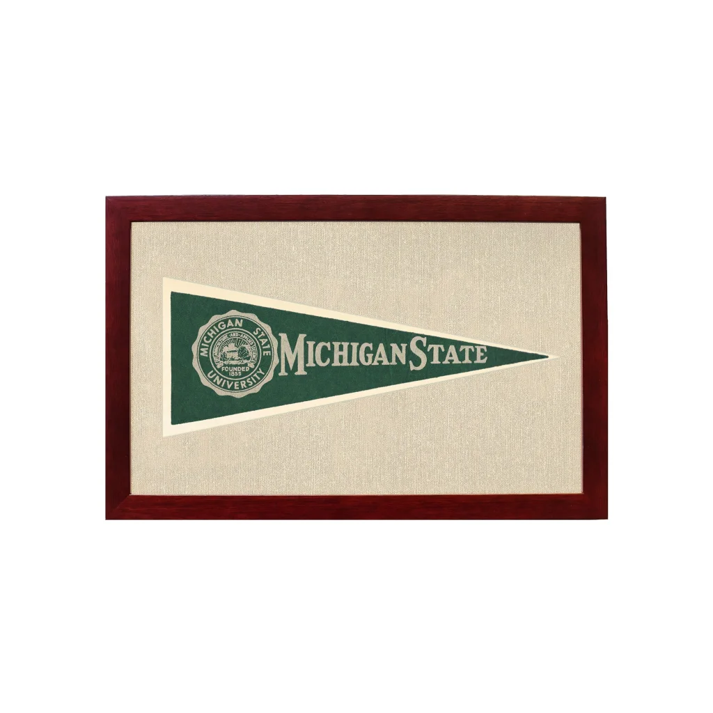 Vintage Michigan State Hormel Pennant | Vintage Americana Sports Memorabilia | vintageantiquesgifts.com