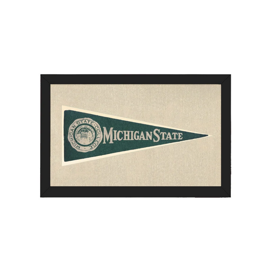 Vintage Michigan State Hormel Pennant | Americana Memories | vintageantiquesgifts.com