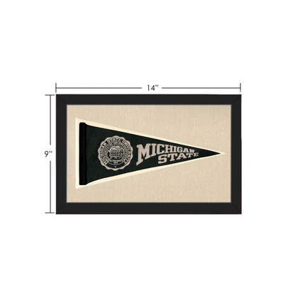 Vintage Michigan State Pennant | Vintage Collectible Sports Pennant | vintageantiquesgifts.com