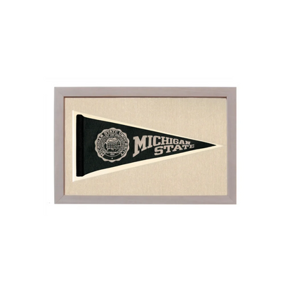 Vintage Michigan State Pennant | Vintage Americana Sports Memorabilia | vintageantiquesgifts.com