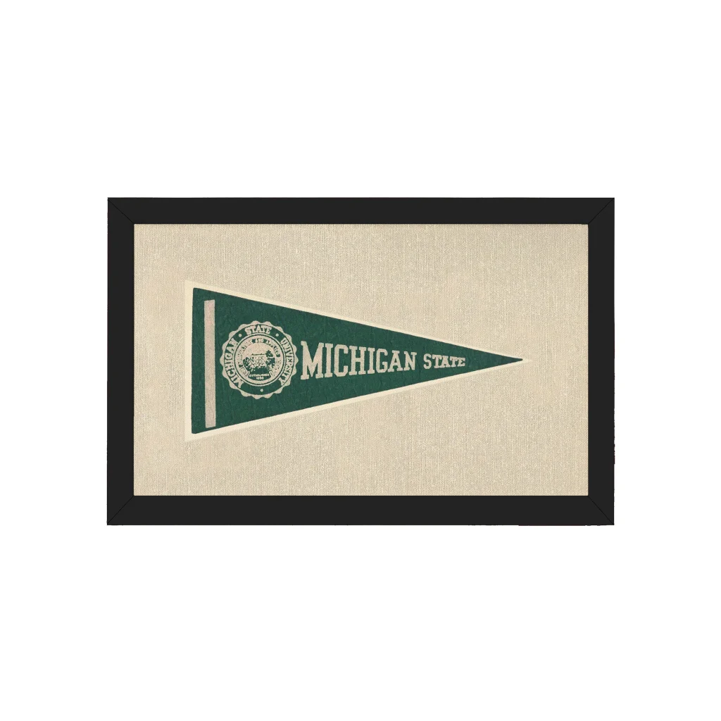 Vintage Michigan State Pennant | Americana Memories | vintageantiquesgifts.com