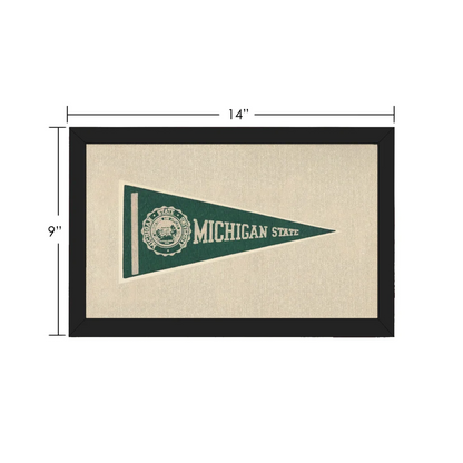 Vintage Michigan State Pennant | Vintage Collectible Sports Pennant | vintageantiquesgifts.com