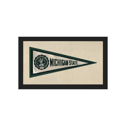 Vintage Michigan State Silk Pennant | Americana Memories | vintageantiquesgifts.com