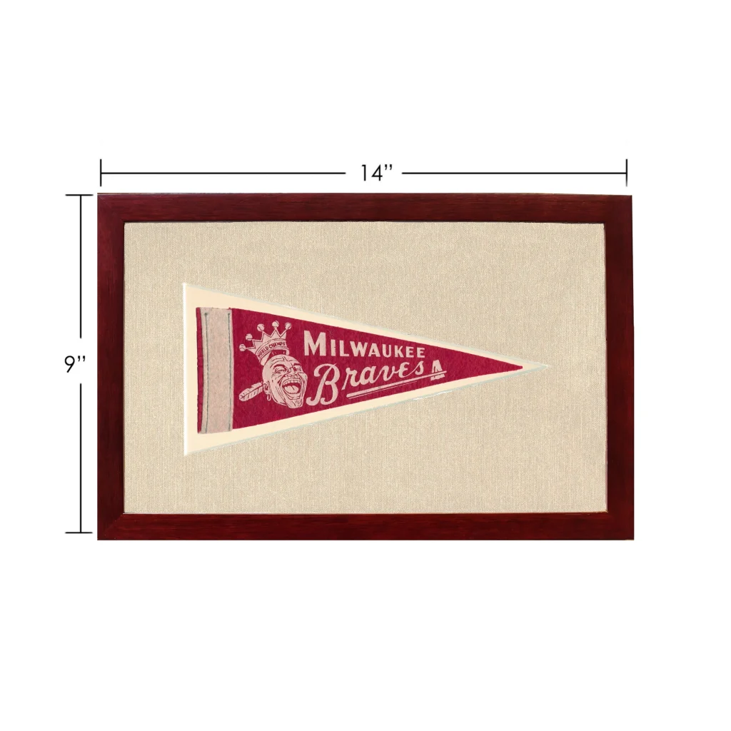 Vintage Milwaukee Braves Pennant | Vintage Americana Sports Memorabilia | vintageantiquesgifts.com