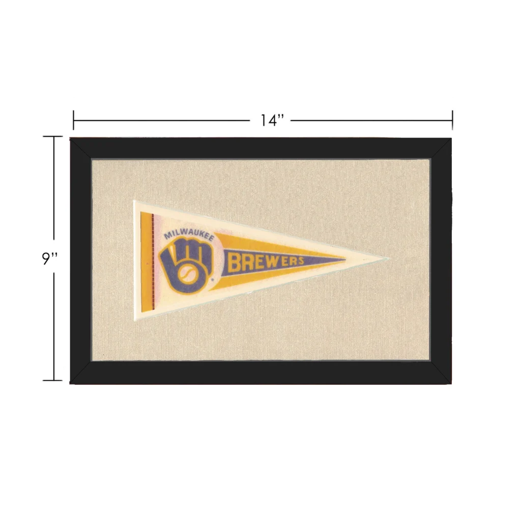 Vintage Milwaukee Brewery Pennant | Vintage Collectible Sports Pennant | vintageantiquesgifts.com
