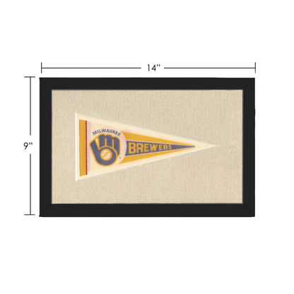 Vintage Milwaukee Brewery Pennant | Vintage Collectible Sports Pennant | vintageantiquesgifts.com