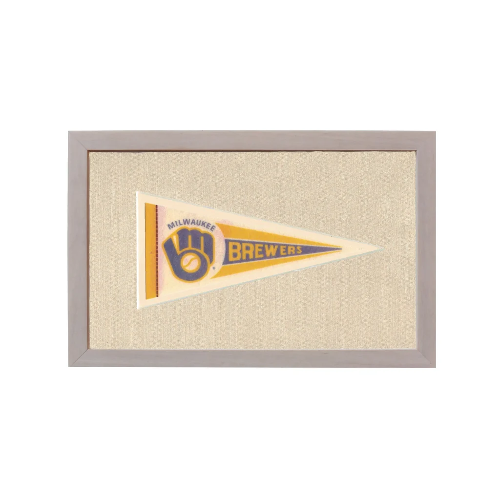 Vintage Milwaukee Brewery Pennant | Rare Vintage Wool Felt Pennant Flag | vintageantiquesgifts.com