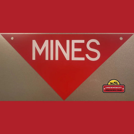 Vintage Mine Sign Usa And Nato Unused Stock 1960s-1980s Advertisements Antique Collectible Items | Memorabilia Rare USA