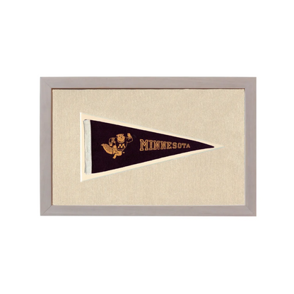 Vintage Minnesota Pennant | Rare Vintage Wool Felt Pennant Flag | vintageantiquesgifts.com