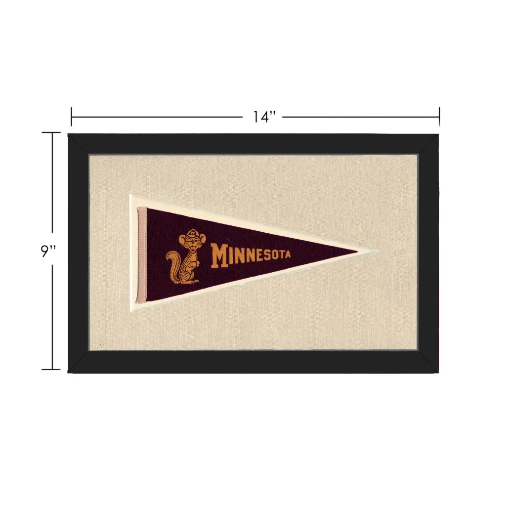 Vintage Minnesota Pennant | Vintage Collectible Sports Pennant | vintageantiquesgifts.com