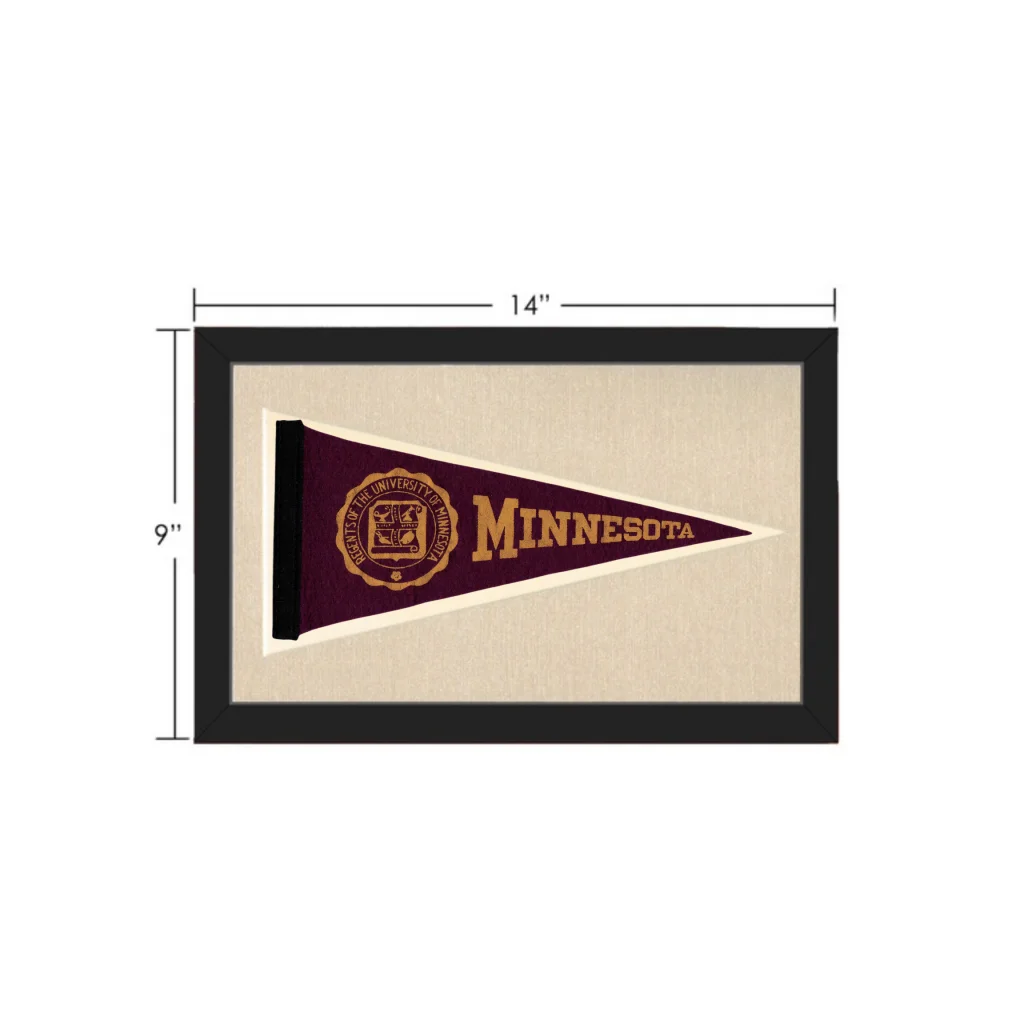 Vintage Minnesota Pennant | Vintage Collectible Sports Pennant | vintageantiquesgifts.com