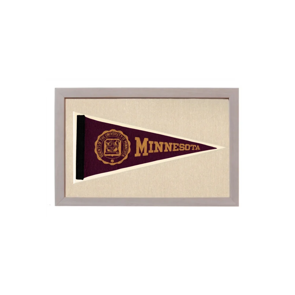Vintage Minnesota Pennant | Vintage Americana Sports Memorabilia | vintageantiquesgifts.com