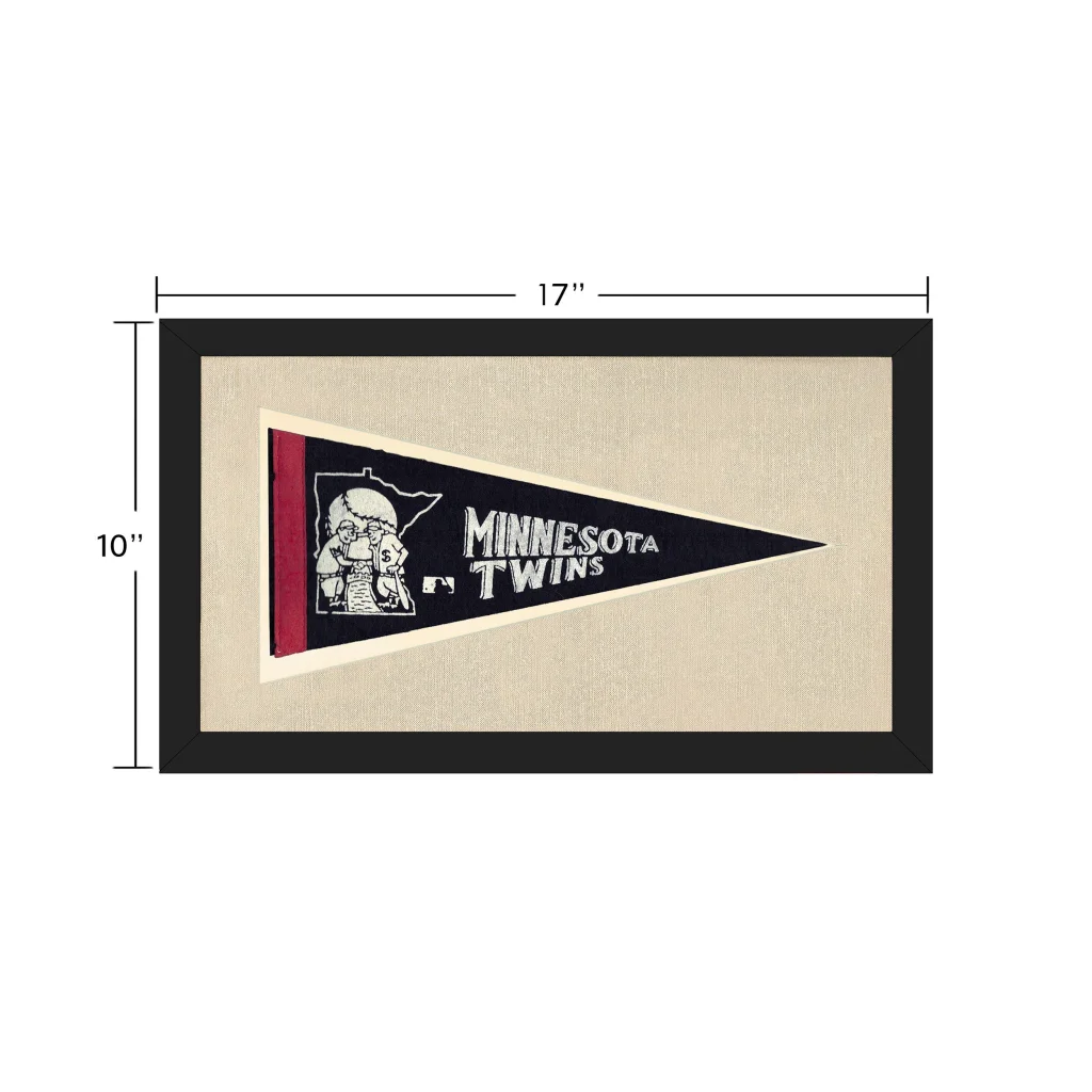 Vintage Minnesota Twins Pennant | Vintage Collectible Sports Pennant | vintageantiquesgifts.com