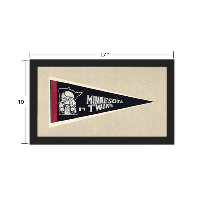 Vintage Minnesota Twins Pennant | Vintage Collectible Sports Pennant | vintageantiquesgifts.com