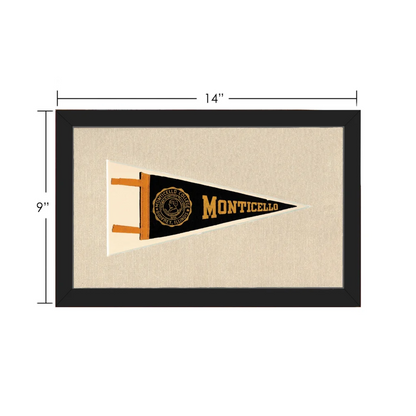 Vintage Monticello College Pennant | Vintage Collectible Sports Pennant | vintageantiquesgifts.com
