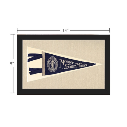 Vintage Mount Saint Mary's College Pennant | Vintage Collectible Sports Pennant | vintageantiquesgifts.com