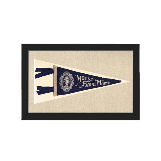 Vintage Mount Saint Mary's College Pennant | Americana Memories | vintageantiquesgifts.com