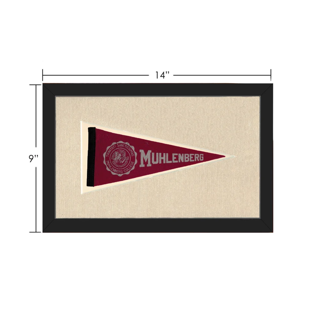 Vintage Muhlenberg College Pennant | Vintage Collectible Sports Pennant | vintageantiquesgifts.com
