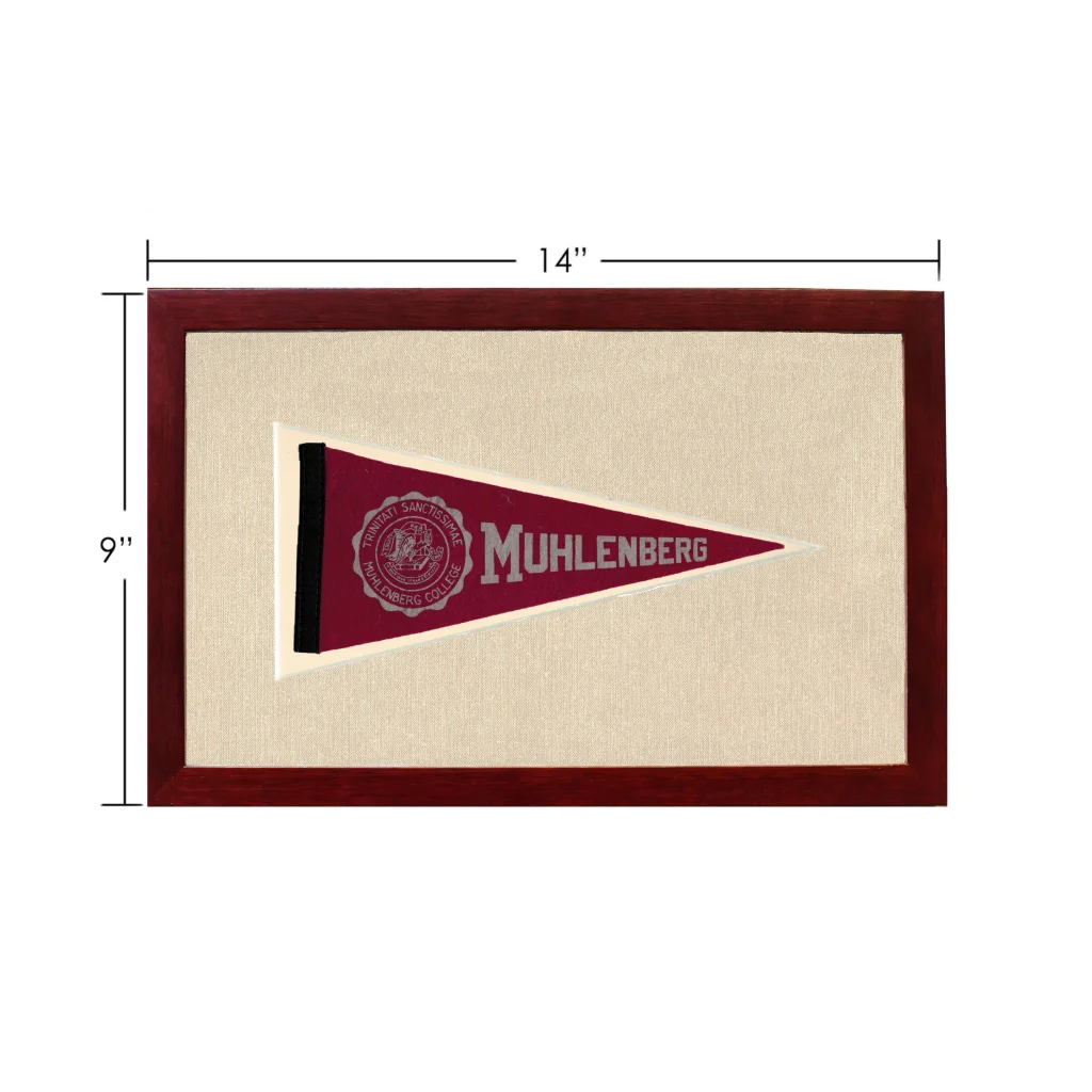 Vintage Muhlenberg College Pennant | Vintage Americana Sports Memorabilia | vintageantiquesgifts.com