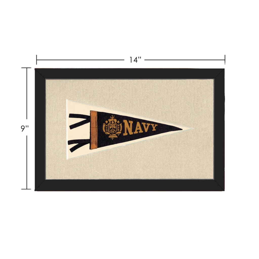 Vintage Navy Pennant | Vintage Collectible Sports Pennant | vintageantiquesgifts.com