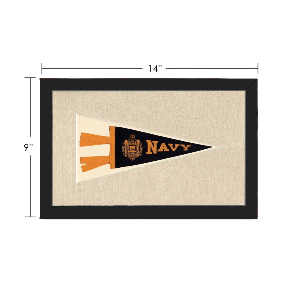 Vintage Navy Pennant | Vintage Collectible Sports Pennant | vintageantiquesgifts.com