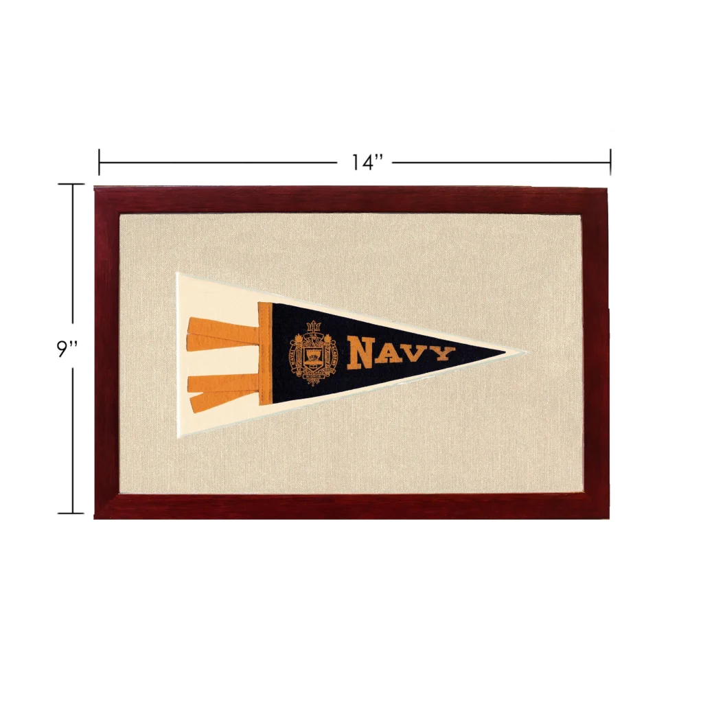 Vintage Navy Pennant | Vintage Americana Sports Memorabilia | vintageantiquesgifts.com