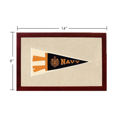 Vintage Navy Pennant | Vintage Americana Sports Memorabilia | vintageantiquesgifts.com