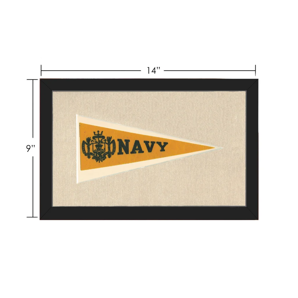 Vintage Navy Pennant | Vintage Collectible Sports Pennant | vintageantiquesgifts.com