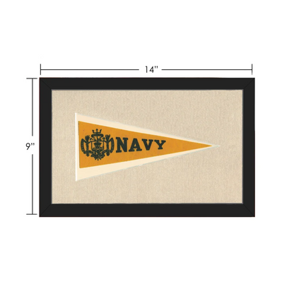 Vintage Navy Pennant | Vintage Collectible Sports Pennant | vintageantiquesgifts.com