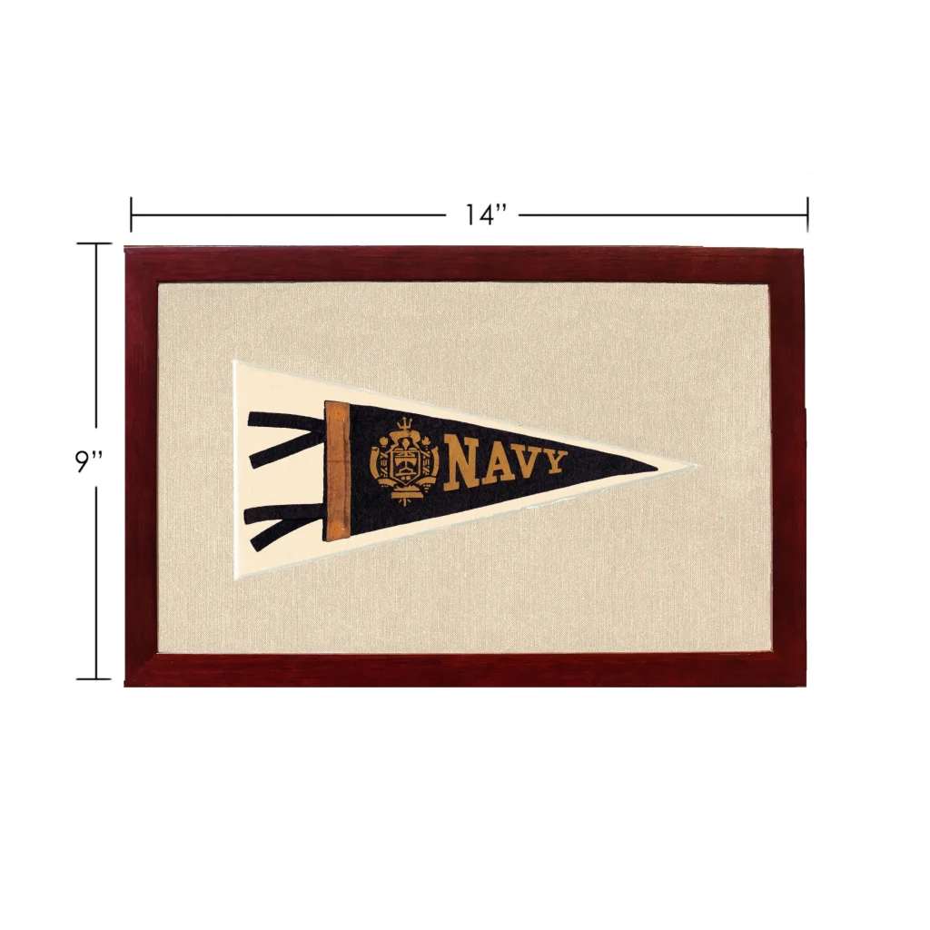 Vintage Navy Pennant | Vintage Americana Sports Memorabilia | vintageantiquesgifts.com