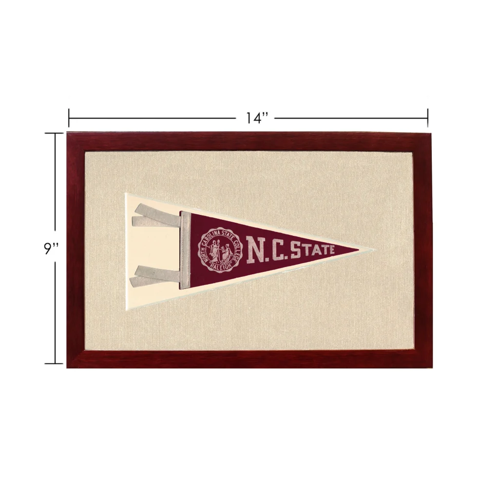 Vintage NC State College Pennant | Vintage Americana Sports Memorabilia | vintageantiquesgifts.com