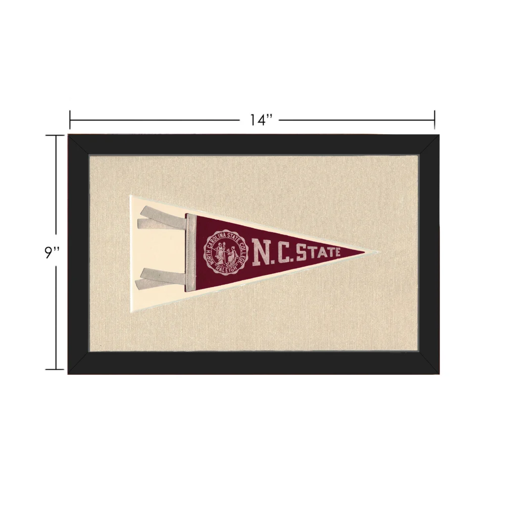 Vintage NC State College Pennant | Vintage Collectible Sports Pennant | vintageantiquesgifts.com