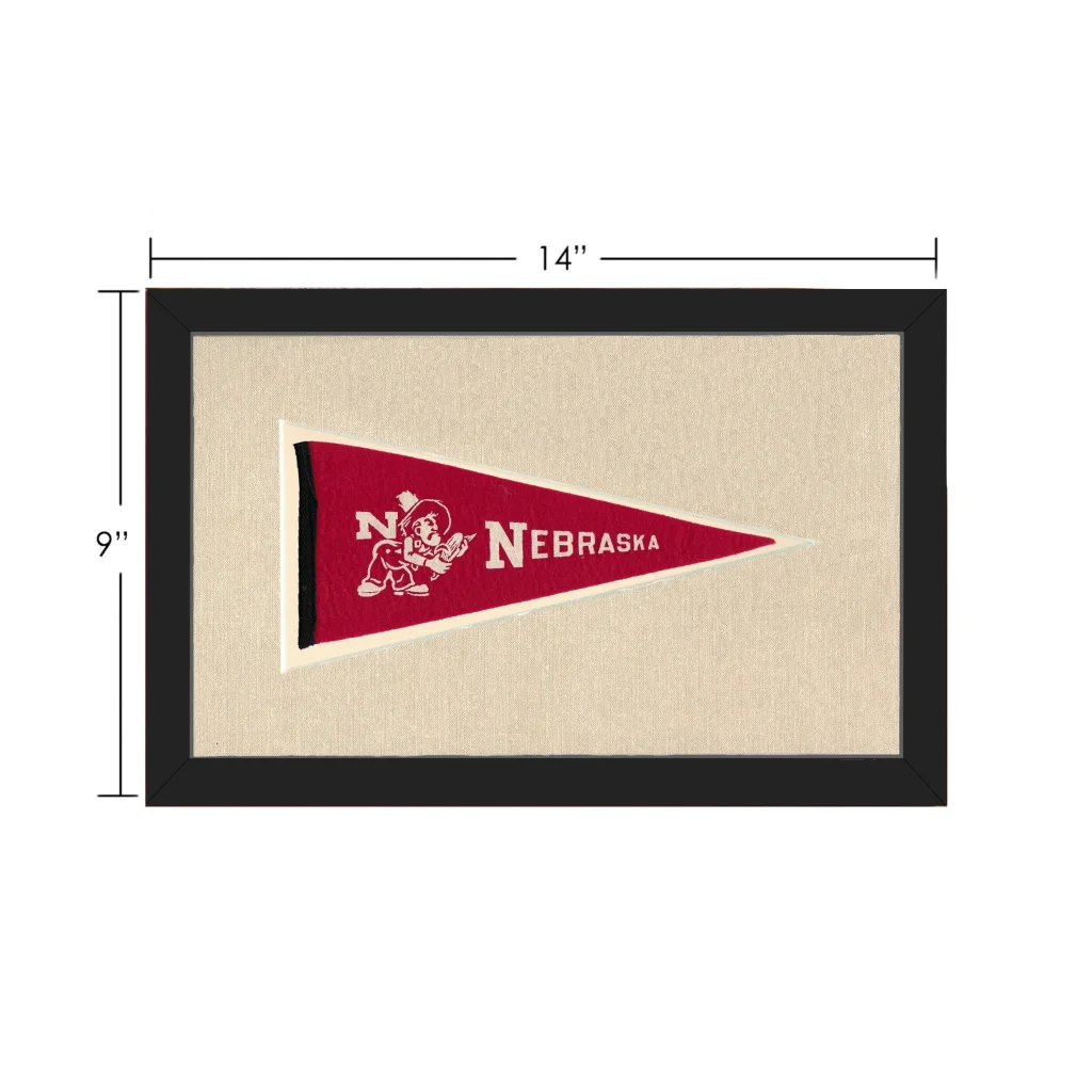Vintage Nebraska Pennant | Vintage Collectible Sports Pennant | vintageantiquesgifts.com