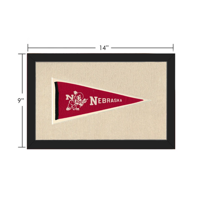 Vintage Nebraska Pennant | Vintage Collectible Sports Pennant | vintageantiquesgifts.com