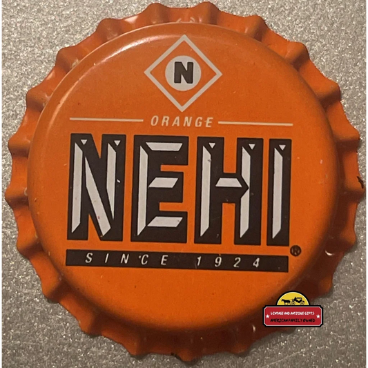 Vintage Nehi Orange Bottle Cap Dr Pepper Bottling Jefferson Nc 1980s Advertisements Rare - NC